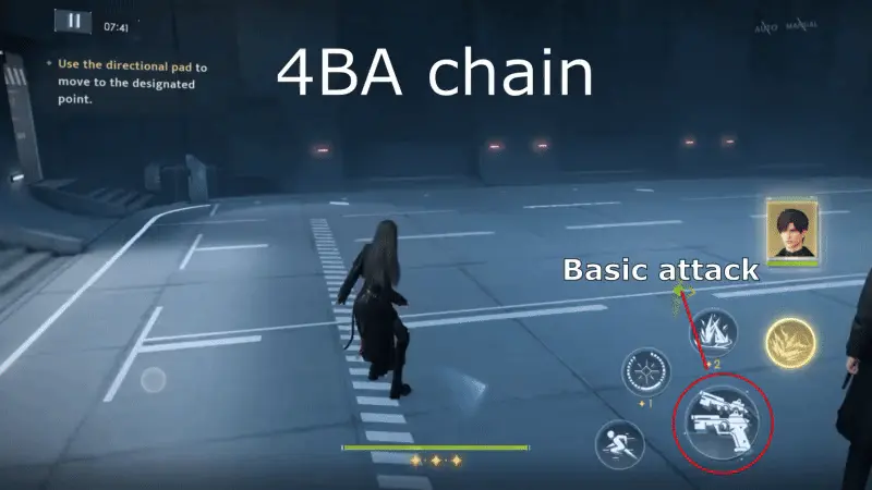 Chain of 4 Basic attacks